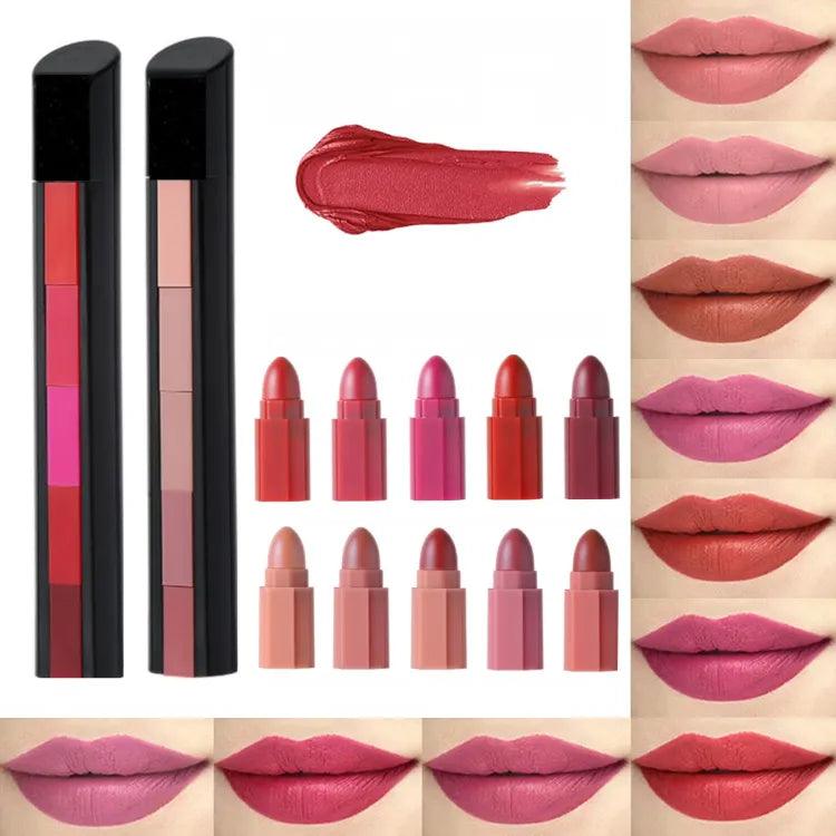 Huda Beauty 5 in 1 Lipstick (pack of 2)