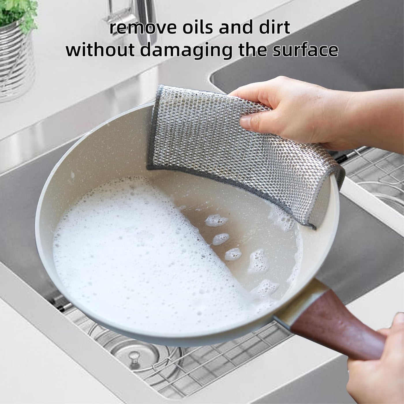 Wire Dishwashing Rag Non Scratch (PACK OF 4PCS)